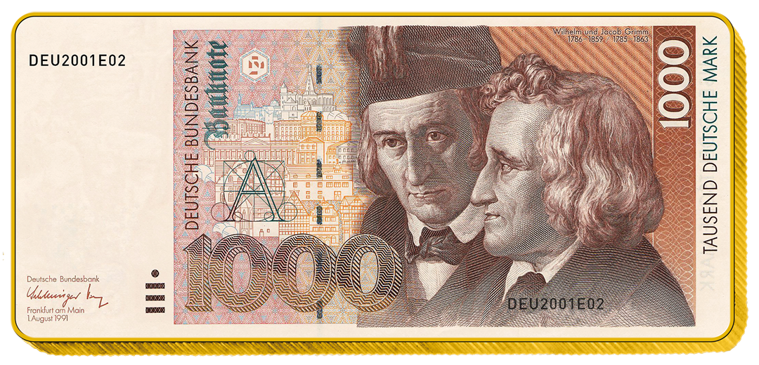 Banknoten-Barren-Set zu den "Vor-Euro-Währungen"