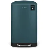 Les Collectors Tret-Mülleimer N°716 Fassungsvermögen 30 L, Kompakt, Praktisch, Herausnehmbarer Inneneimer, Design, Strapazierfähig, Geräuscharmer Deckelverschluss, Petrolblau