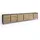 SKRAUT HOME Lowboard 309x61x35 cm Eiche Schwarz Holzwerkstoff