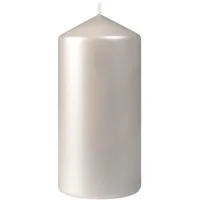 Duni Stumpenkerze matt 150 x Ø 70 mm 50 Std. Silber, 12 Stk/Krt (2 x 6 Stk)