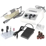 Profi Fußpflegegerät Maniküre Pediküre Set 0 bis 30.000 Umdrehungen (Grundgerät + Hornhaut Set)