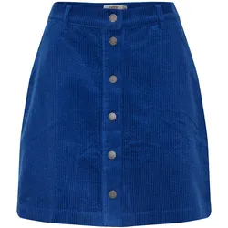 A-Linien-Rock B.YOUNG "A-Linien-Rock BYDanna", Damen, Gr. 42, blau (surf the web), Web, Obermaterial: 100% Baumwolle CO., casual, A-Linie ca. Mitte Oberschenkel, Röcke