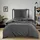 Wometo Bettwäsche Renforce Stone Washed Dunkelgrau 155 x 220 cm + 80 x 80 cm