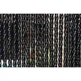 La Tenda Insektenschutz-Vorhang Türvorhang Pro BELLANO 1 Streifenvorhang schwarz, 100 x 230 cm, PVC - einfache Montage schwarz 100 cm x 230 cm