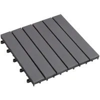 vidaXL Terrassenfliese Grau 30 x 30 cm 10 St.
