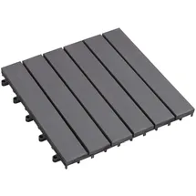 vidaXL Terrassenfliese 30 x 30 cm grau
