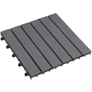 vidaXL Terrassenfliese Grau 30 x 30 cm 10 St.