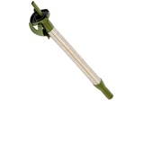 Hünersdorff Metall-Auslaufrohr flexibel 20mm für Metall-Kraftstoff-Kanister, extra lang, silber/oliv