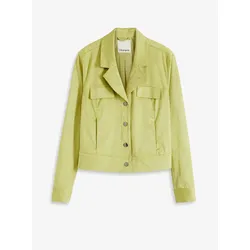 bonprix Velourslederimitat-Kurzjacke, grün, 52