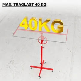 XPOtool Plattenheber Metall bis max. 40 kg Höhe 170-290 cm mit 4 Rädern