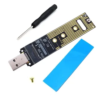 Nihcora NVME USB Adapter M.2 NVME SSD auf USB 3.1 Adapter 10 Gbps USB3.1 Gen 2 für M2 NVMe 2230 2242 2260 2280 SSD