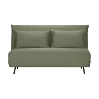 Möbel Kraft Schlafcouch Webstoff 2-Sitzer Grün