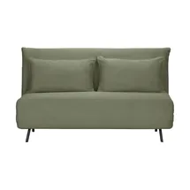 Möbel Kraft Schlafcouch Webstoff 2-Sitzer Grün