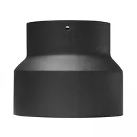 raik Ofenrohr Reduzierung Stahl 130 mm - 120 mm 150 mm schwarz
