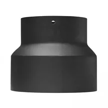 raik Ofenrohr Reduzierung Stahl 130 mm - 120 mm 150 mm schwarz