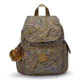 Kipling City Pack Mini, Kleiner Rucksack, 14 x 80 x 38 cm, Undersea Leaves (GRÜN)