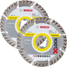 Bosch X-LOCK Trennscheibe Standard for Universal 125 mm 2 Stück