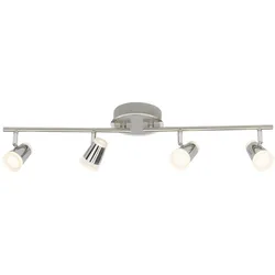 BRILLIANT Lampe Stairs LED Spotrohr 4flg eisen/chrom