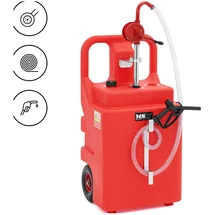MSW Mobile Tankstelle 120 l Stahl rot mit Räder