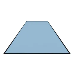 Schmutzfangmatte Colorstar, grün cyan, waschbar, glatter Rücken 746085300150-C24 , Maße (B x T): 85 x 300 cm