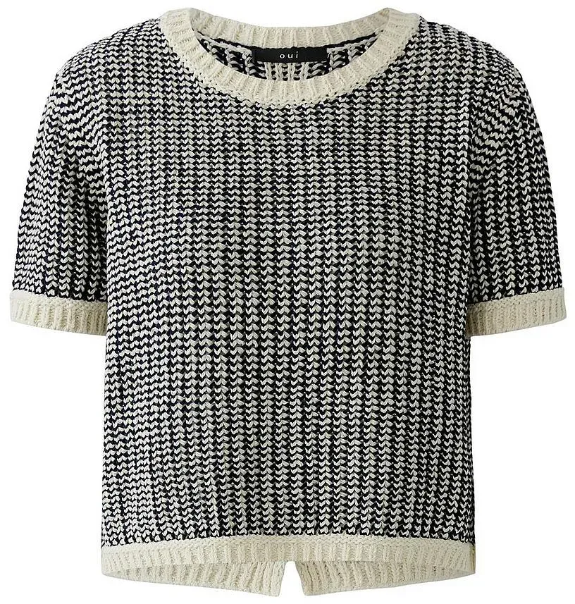 Rundhals-Pullover oui weiss, 44