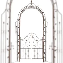CLP Rosenbogen Grenada  mit Eingangspforte 100 x 200 x 50 cm Antik Braun