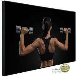 papermoon Infrarotheizung »EcoHeat - Fitness Frau«, Matt-Effekt - bunt