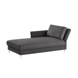 Nehl Liege Easy Flachgewebe 220 x 80 x 96 cm Grau mit Schlaffunktion