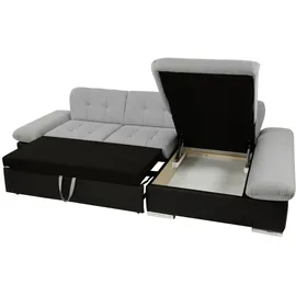 Mirjan24 Ecksofa Silbereichen, Textil, links montierbar, L-Form 278x161 cm, Wohnzimmer, Sofas & Couches, Wohnlandschaften, Ecksofas