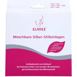 Elanee Stilleinlagen Silber waschbar 2 St