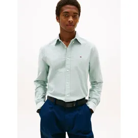 Tommy Hilfiger Langarmhemd TOMMY HILFIGER "SOLID HERITAGE OXFORD Regular Fit SHIRT", Herren, Gr. 3XL, N-Gr, grün (ornamental grün), Web, Obermaterial: 100% Baumwolle, Hemden