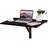 Costway Wandtisch Klappbar, Wandklapptisch , 80x60cm, Klapptisch Aus Holz Braun - Costway