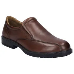 Slipper JOSEF SEIBEL "Harry 05", Herren, Gr. 44, braun (cognac), Leder, festlich, Schuhe, Schlupfschuh, Komfortschuh, Business Schuh mit Wechselfußbett