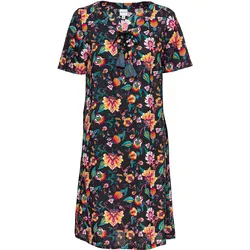 Viskose-Kleid, Druck fuchsia, 46