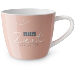 La Vida Tasse Kaffeetasse Teetasse Tasse Maxi Becher für dich la vida „Beste Zeit“, Material: Porzellan