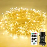 Bzavor 25M 200 LED Lichterkette Außen mit Stecker Timer 8 Modi Merkfunktion IP65 Wasserdicht lichterketten Outdoor Weihnachtsl Led Lichterkette Innen für Party Weihnachten Garten Zimmer