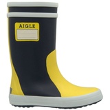 Aigle Aigle Lolly Pop Label Gummistiefel Outdoor Blau Gelb Gummistiefel EUR 32