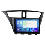 Android 12 Autoradio Mit Navi 2 Din 9 Zoll Touchscreen Autoradio Für Honda Civic 2012-2017 Mit Carplay Android Auto,mit RDS Bluetooth FM AM Lenkradsteuerung Rückfahrkamera (Color : M300 4+64G)