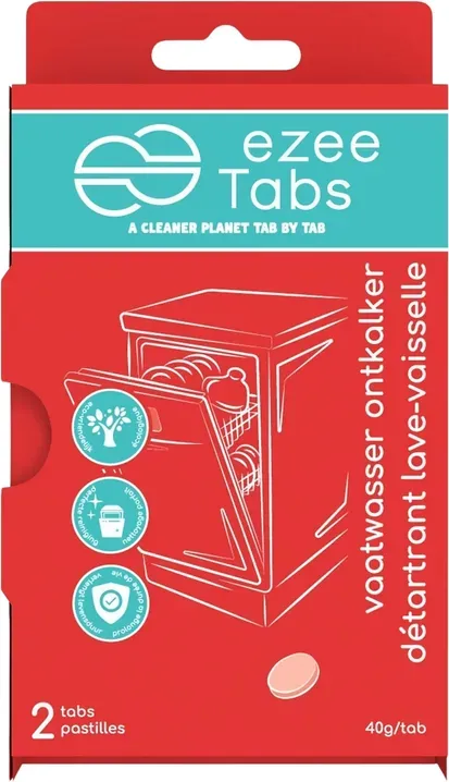 EZEE Tabs Geschirrspülmaschinen-Entkalker 2er-Pack (2 x 40g)