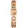 Swarovski Uhr, Braune, Analoge Armbanduhr mit Armband im Oktagon-Schliff, Champagne-Vergoldetem Finish und Edlen Kristallen, Armbandlänge: 12.5-19 cm, Armbandbreite: 1.4 cm