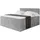 altdecor Boxspringbett mit Matratze H3|H4 und Lattenrost - TOLO KING 160x200 Cord - Hellgrau