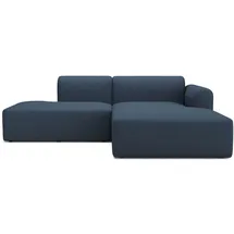 tenksom Ecksofa TENKSOM "Rund, Relax-Ecke, Big-Sofa, Endless Seating", blau, B:247cm H:71cm T:188cm, Sofas, Ecksofa, Bezüge wechselbar, Kaltschaum im Sitz, Nordic Swan Ecolabel