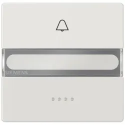 Siemens 5TG71501 DELTA style Wippe mit Schriftfeld, Fenster und Symbol Glocke, platinmetallic