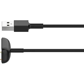 Akyga AK-SW-45 USB Ladekabel Kompatibel mit Fitbit Luxe/Charge 5 / Charge 6 1m schwarz Ladegerät