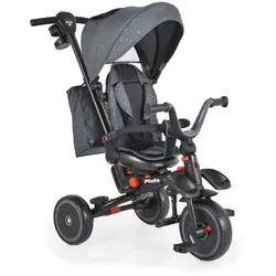 Byox Dreirad Tricycle Pluto, faltbar, EVA-Reifen, Schiebestange, Sitz drehbar grau