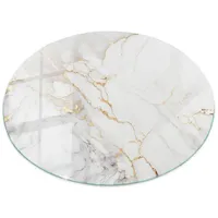 Tulup Tischplatte Weiß, Glas 70x70x0.4 cm Esszimmer, Tische, Esstische,