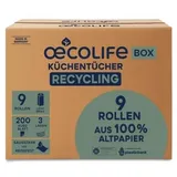 Fripa Küchenrollen OECOLIFE 3-lagig, 9 Rollen