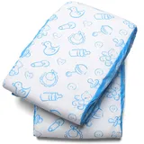 LittleForBig 4500-5000 ml Erwachsenen Gedruckten Windeln 2 Stück - Kindergarten Blau (M)