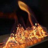 Kratki GLOW FLAME Biokamin-Deko mit Ethanol-Gel, Glühfaser-Effekt und Flammen-Effekt, Dekoration für Innenbereich