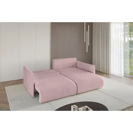 altdecor Ecksofa Cord 2-Sitzer Rosa